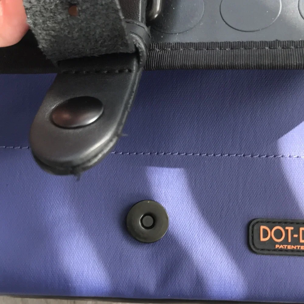 RARE | DOT-DROPS Laptop Bag Blue Black - Picture 8 of 17
